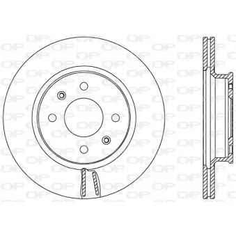 Jeu de 2 disques de frein avant OPEN PARTS BDA2601.20
