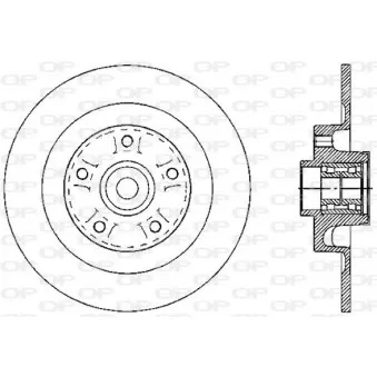 Jeu de 2 disques de frein arrière OPEN PARTS BDA2602.30