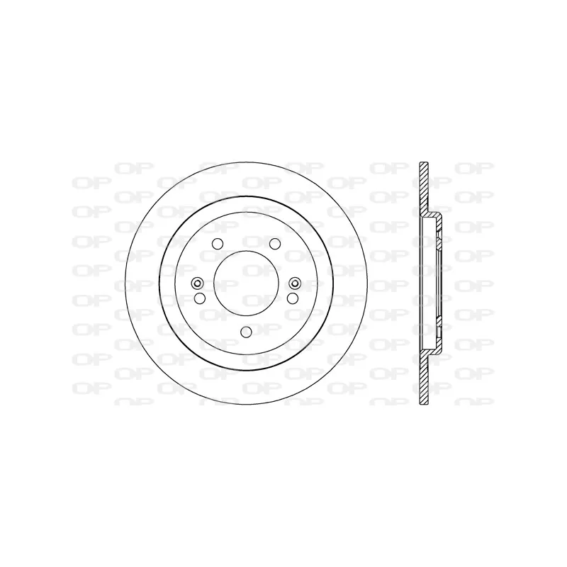 Jeu de 2 disques de frein arrière OPEN PARTS BDA2605.10