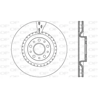 Jeu de 2 disques de frein avant OPEN PARTS BDA2634.20