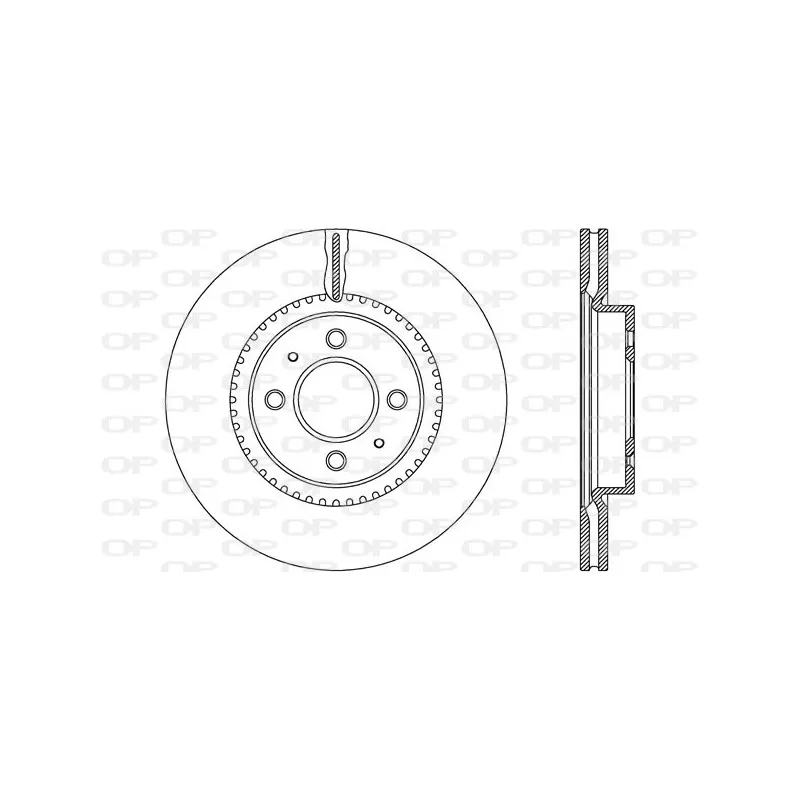Jeu de 2 disques de frein avant OPEN PARTS BDA2639.20