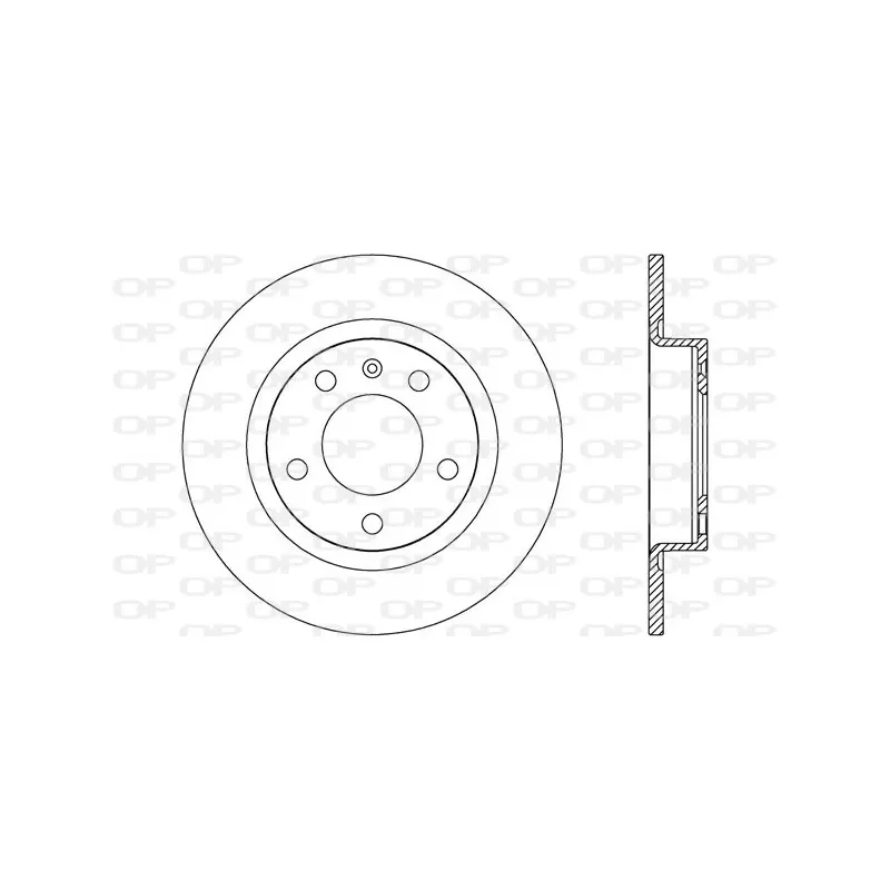 Jeu de 2 disques de frein arrière OPEN PARTS BDA2649.10