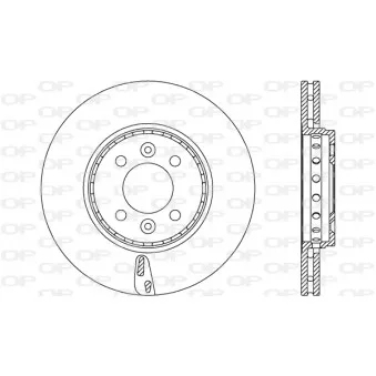Jeu de 2 disques de frein avant OPEN PARTS BDA2653.20