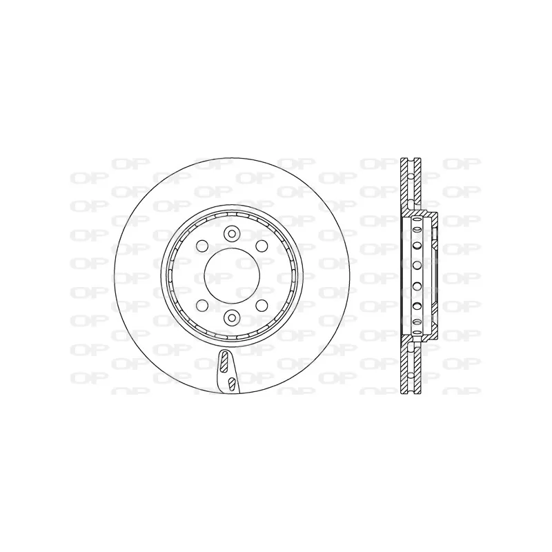 Jeu de 2 disques de frein avant OPEN PARTS BDA2653.20