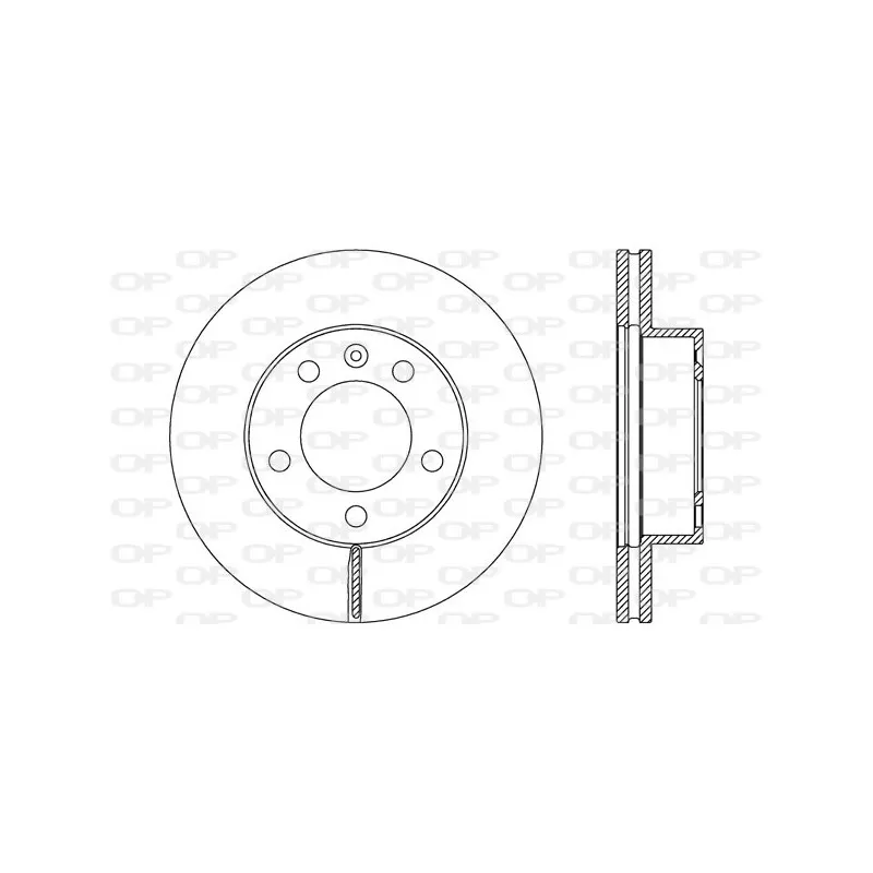 Jeu de 2 disques de frein avant OPEN PARTS BDA2654.20