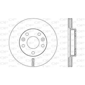 Jeu de 2 disques de frein avant OPEN PARTS BDA2656.20