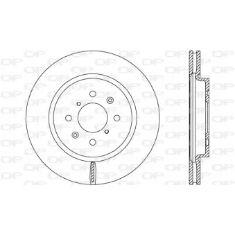 Jeu de 2 disques de frein avant OPEN PARTS BDA2659.20