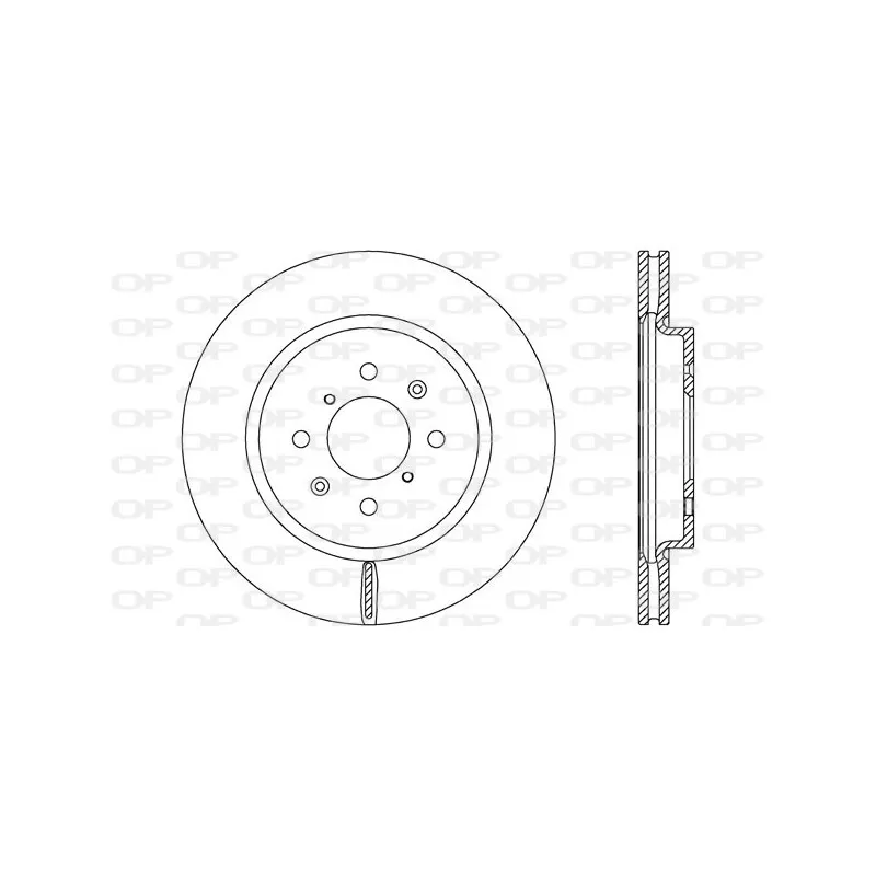 Jeu de 2 disques de frein avant OPEN PARTS BDA2659.20
