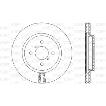 Jeu de 2 disques de frein avant OPEN PARTS BDA2661.20