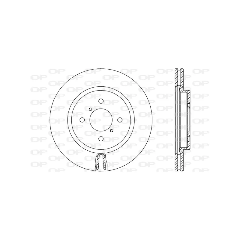 Jeu de 2 disques de frein avant OPEN PARTS BDA2661.20