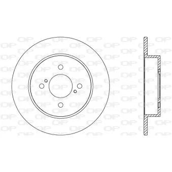 Jeu de 2 disques de frein arrière OPEN PARTS BDA2662.10