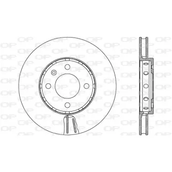 Jeu de 2 disques de frein avant OPEN PARTS BDA2663.20
