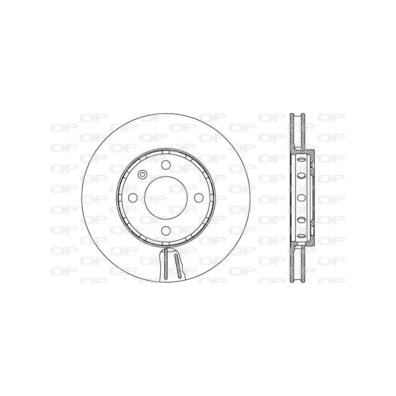 Jeu de 2 disques de frein avant OPEN PARTS BDA2663.20