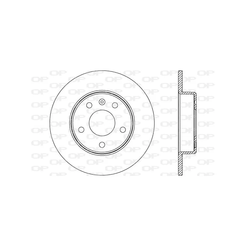 Jeu de 2 disques de frein arrière OPEN PARTS BDA2667.10
