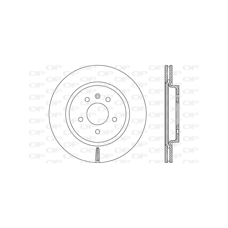 Jeu de 2 disques de frein arrière OPEN PARTS BDA2669.20