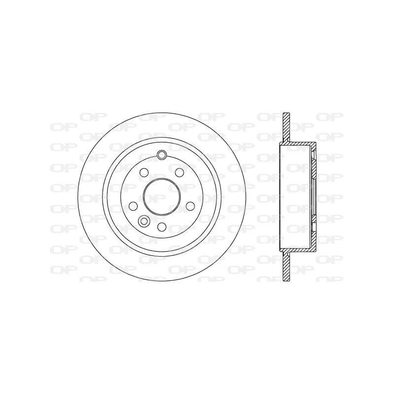 Jeu de 2 disques de frein arrière OPEN PARTS BDA2671.10