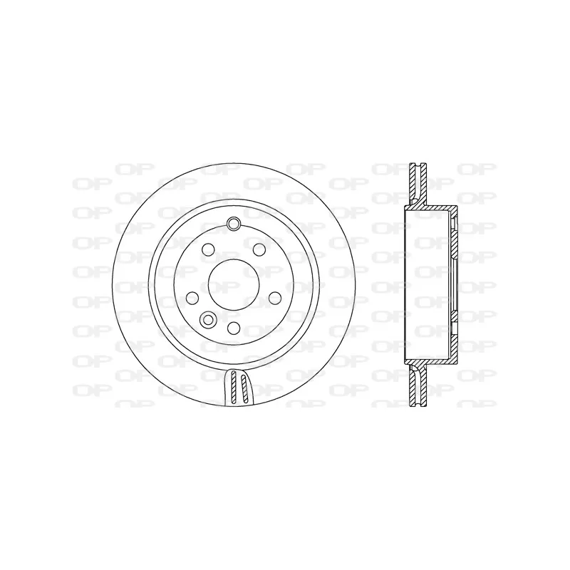 Jeu de 2 disques de frein arrière OPEN PARTS BDA2672.20