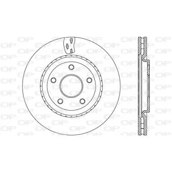 Jeu de 2 disques de frein avant OPEN PARTS BDA2674.20