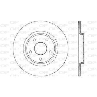 Jeu de 2 disques de frein arrière OPEN PARTS BDA2675.10