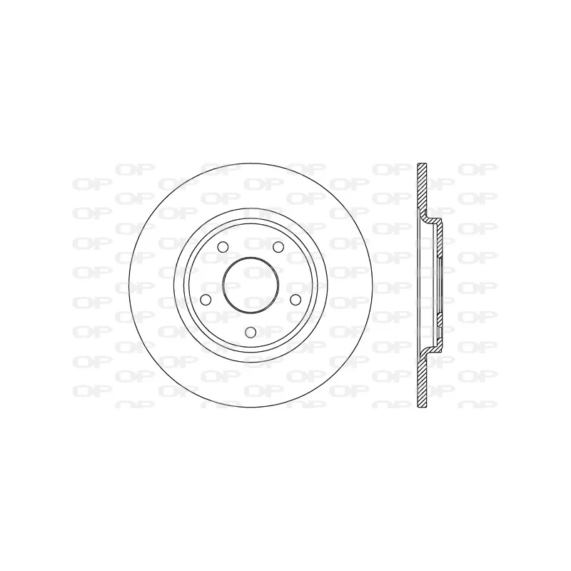 Jeu de 2 disques de frein arrière OPEN PARTS BDA2675.10