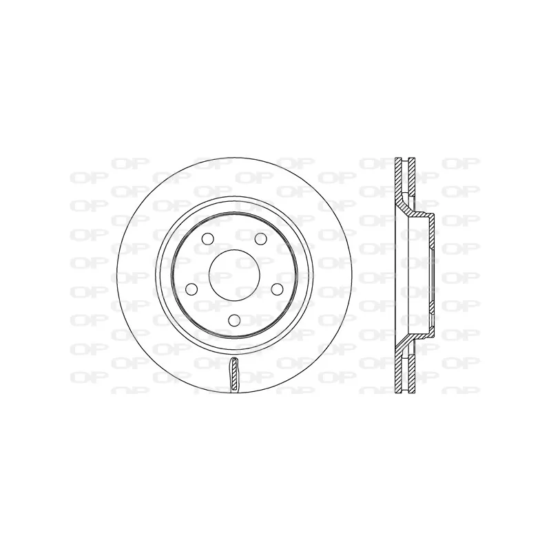 Jeu de 2 disques de frein avant OPEN PARTS BDA2678.20