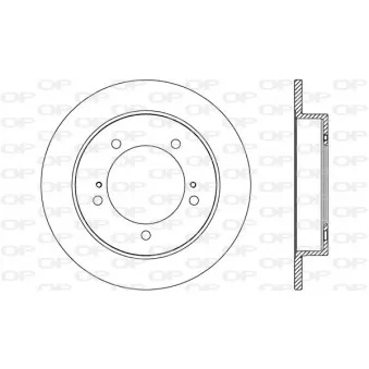 Jeu de 2 disques de frein avant OPEN PARTS BDA2707.10