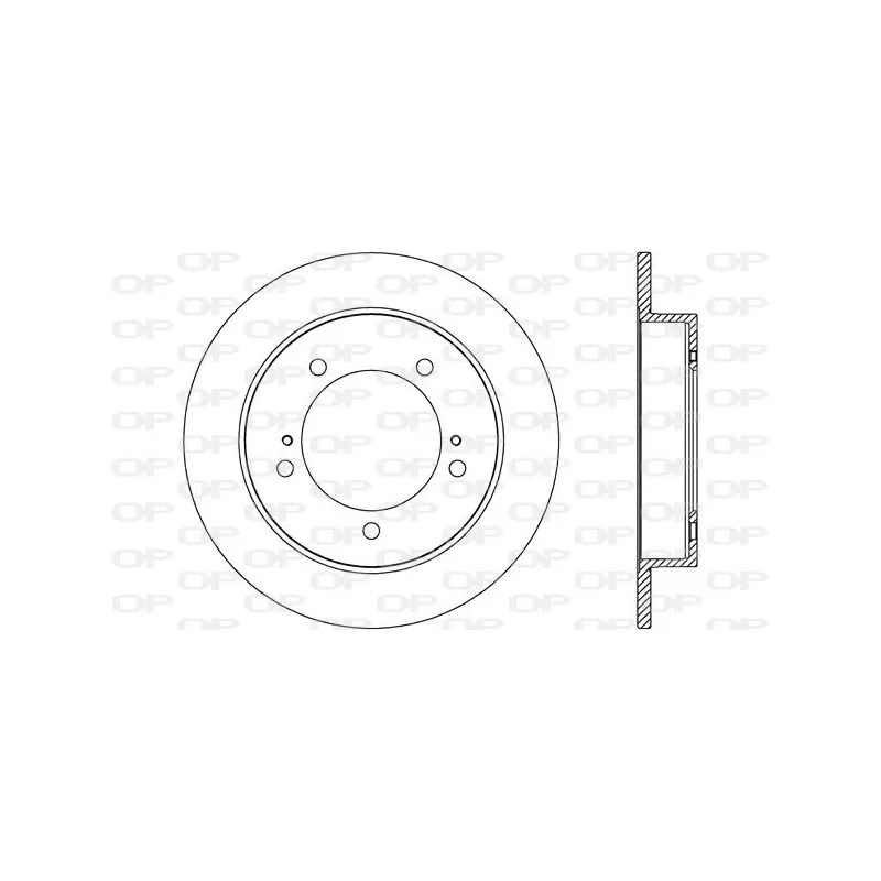 Jeu de 2 disques de frein avant OPEN PARTS BDA2707.10