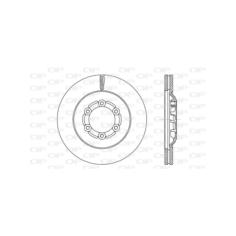 Jeu de 2 disques de frein avant OPEN PARTS BDA2711.20