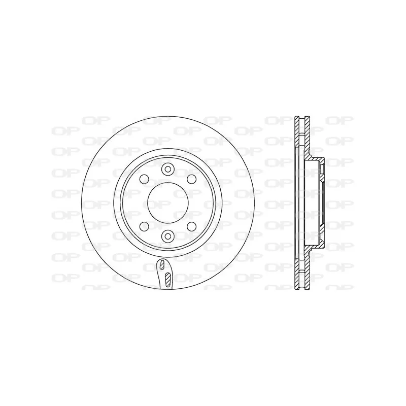 Jeu de 2 disques de frein avant OPEN PARTS BDA2717.20