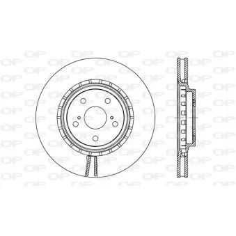 Jeu de 2 disques de frein avant OPEN PARTS BDA2718.20