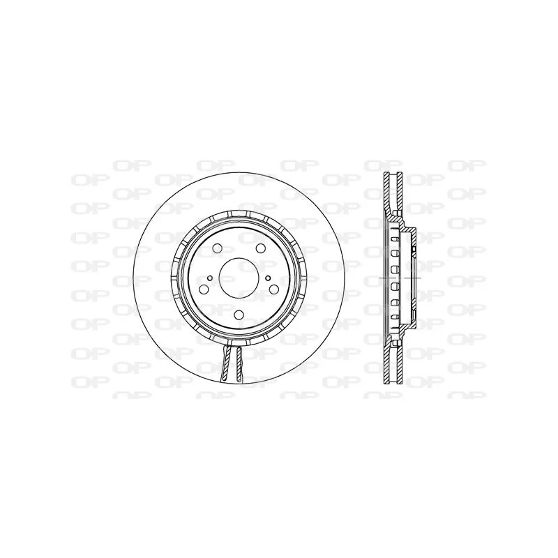Jeu de 2 disques de frein avant OPEN PARTS BDA2718.20