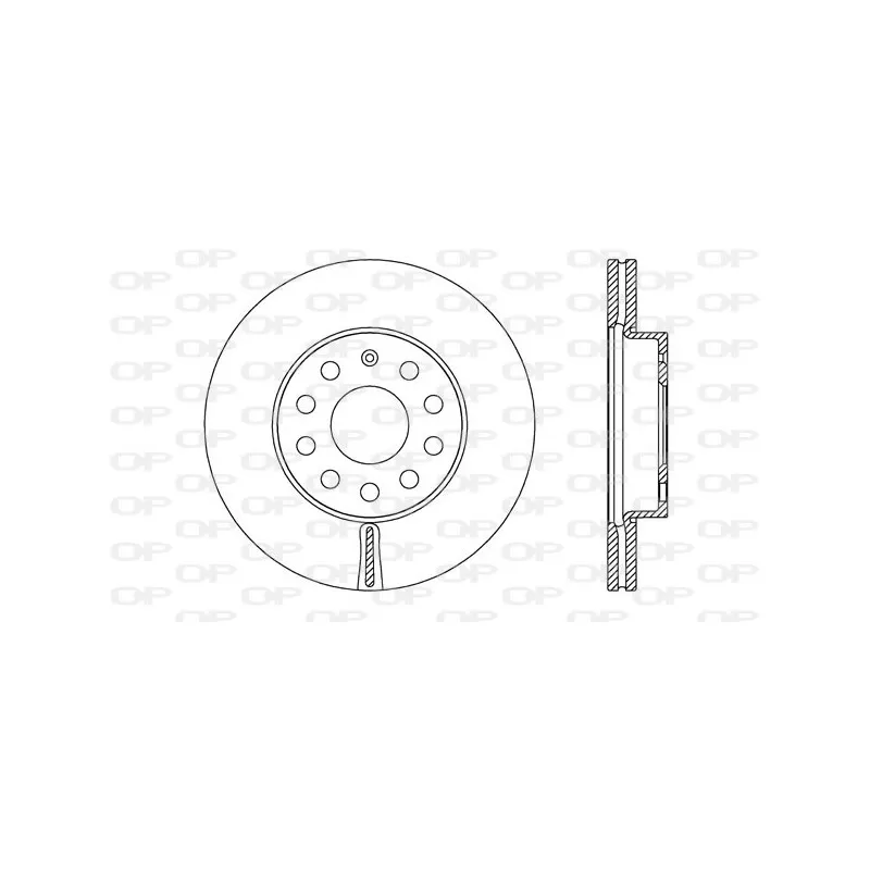 Jeu de 2 disques de frein avant OPEN PARTS BDA2722.20