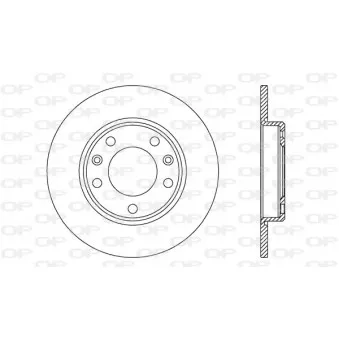 Jeu de 2 disques de frein arrière OPEN PARTS BDA2723.10