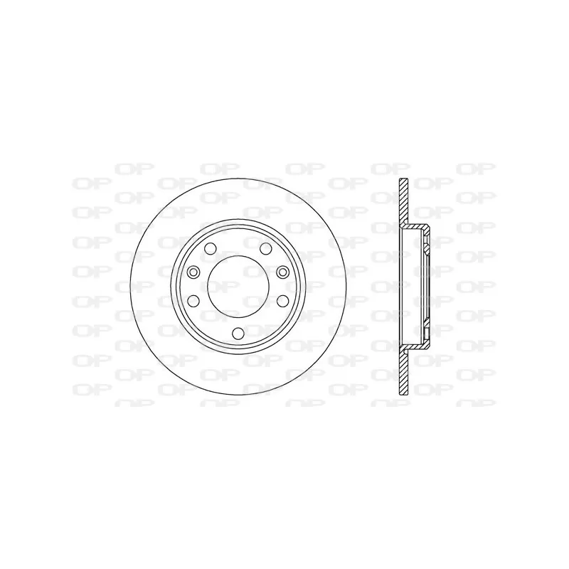 Jeu de 2 disques de frein arrière OPEN PARTS BDA2723.10