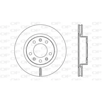 Jeu de 2 disques de frein avant OPEN PARTS BDA2724.20