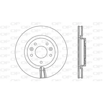 Jeu de 2 disques de frein avant OPEN PARTS BDA2727.20