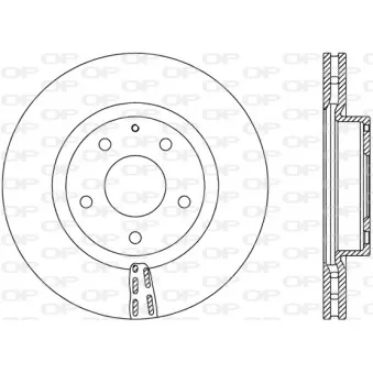 Jeu de 2 disques de frein avant OPEN PARTS BDA2729.20