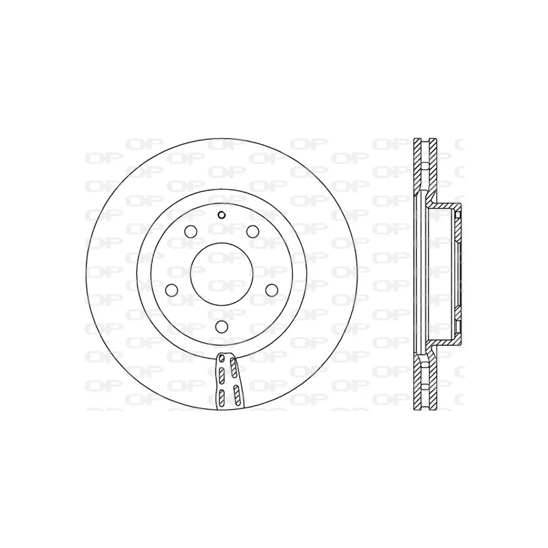 Jeu de 2 disques de frein avant OPEN PARTS BDA2729.20