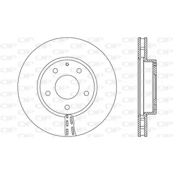 Jeu de 2 disques de frein avant OPEN PARTS BDA2730.20
