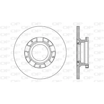 Jeu de 2 disques de frein arrière OPEN PARTS BDA2735.10