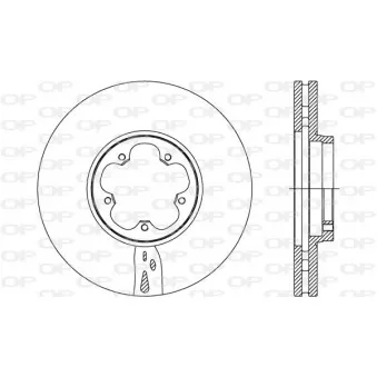 Jeu de 2 disques de frein avant OPEN PARTS BDA2736.20