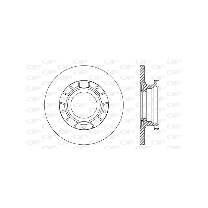 Jeu de 2 disques de frein arrière OPEN PARTS BDA2737.10