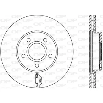 Jeu de 2 disques de frein avant OPEN PARTS BDA2739.20