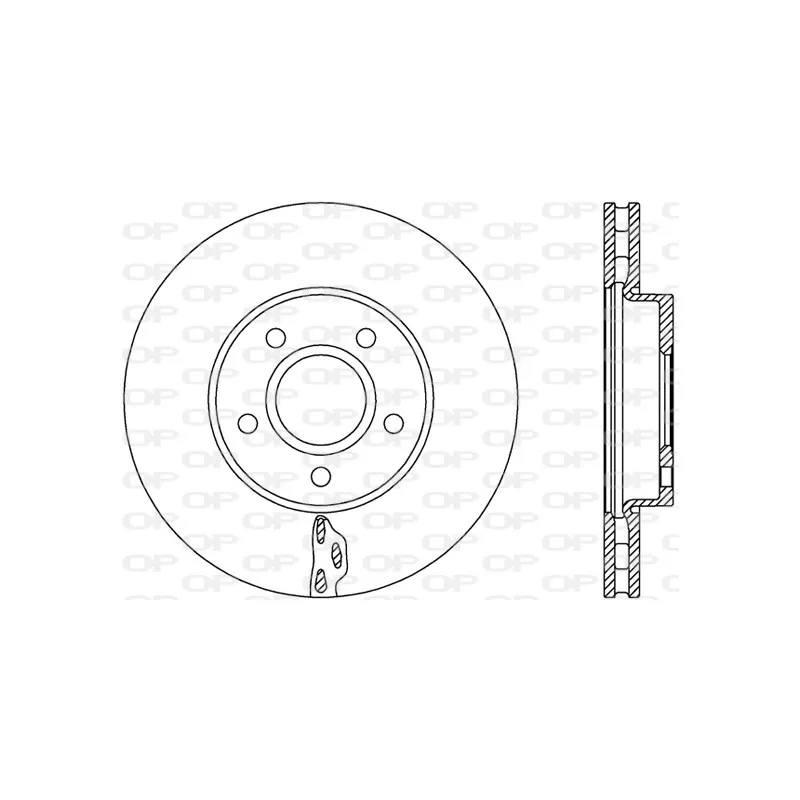Jeu de 2 disques de frein avant OPEN PARTS BDA2739.20