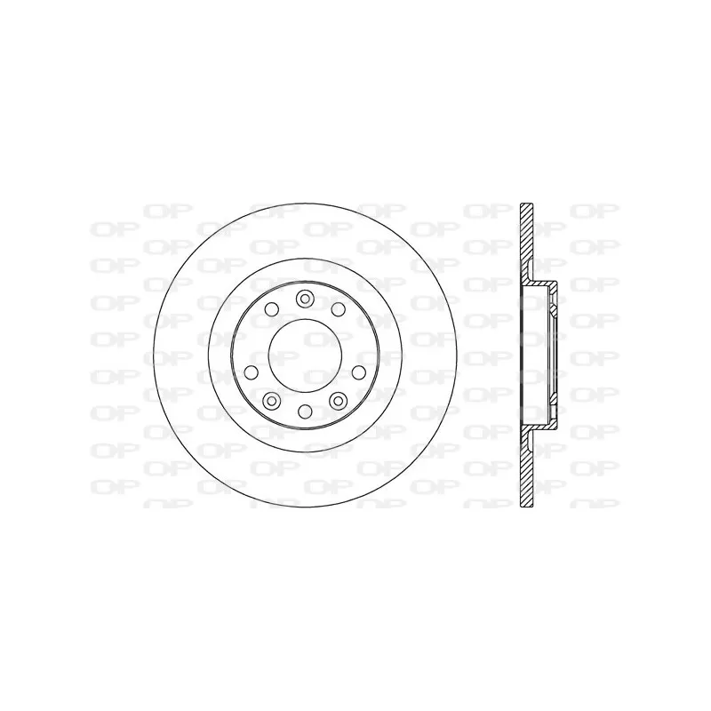 Jeu de 2 disques de frein arrière OPEN PARTS BDA2741.10
