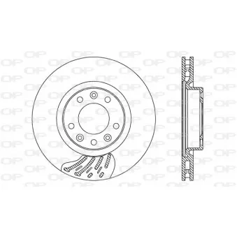 Jeu de 2 disques de frein avant OPEN PARTS BDA2742.20