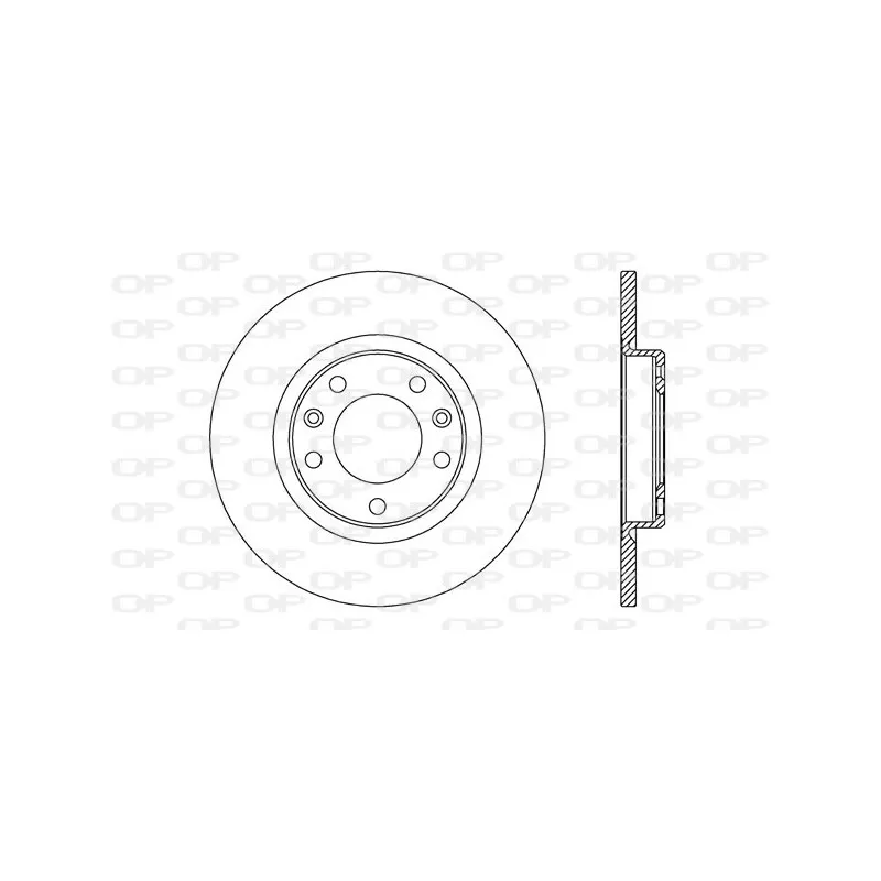 Jeu de 2 disques de frein arrière OPEN PARTS BDA2743.10
