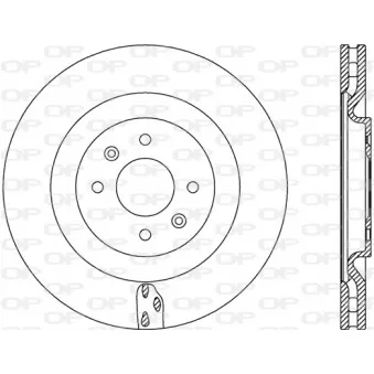 Jeu de 2 disques de frein avant OPEN PARTS BDA2769.20