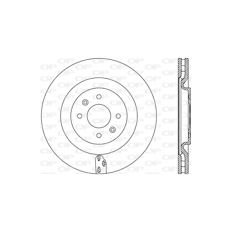 Jeu de 2 disques de frein avant OPEN PARTS BDA2769.20