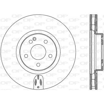 Jeu de 2 disques de frein avant OPEN PARTS BDA2779.20